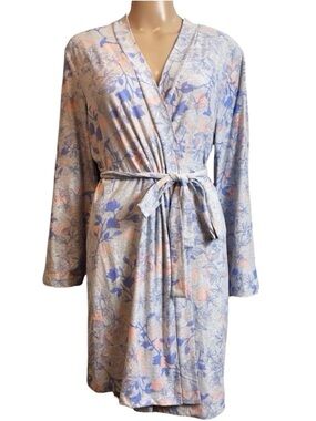 Gloria Vanderbilt Soft Stretch Floral Belted Robe